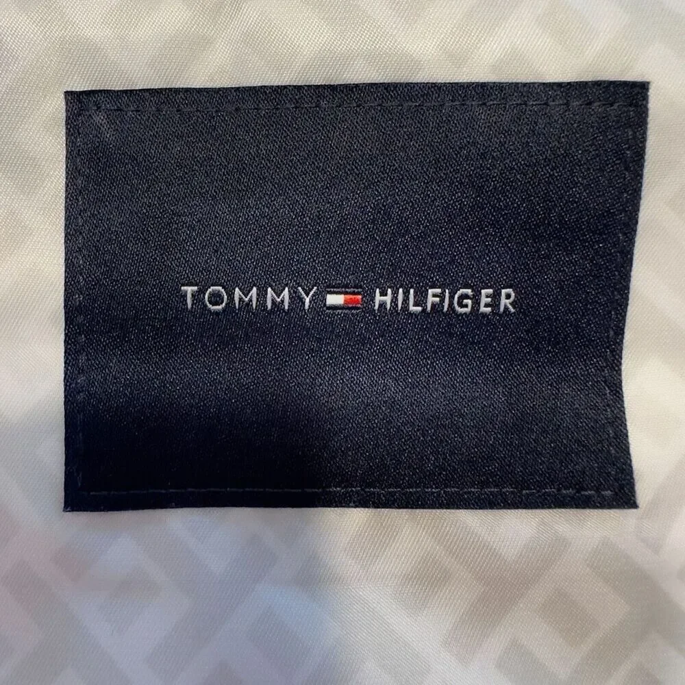 $295 TOMMY HILFIGER Mens Blazer Sport Coat 2 Button Jacket 38R Pink Cotton